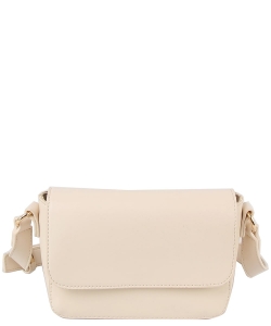Fashion Flap Crossbody Bag LHU513-Z WHITE